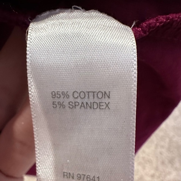 🥳 J. Jill Maroon Red Tunic Peplum Long Sleeve Small Blouse - Picture 7 of 8